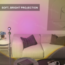 Adjustable Sunset Projector Light Double-sided LED Floor Lamp for Living Room/Bedroom Decor