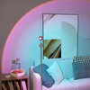 Adjustable Sunset Projector Light Double-sided LED Floor Lamp for Living Room/Bedroom Decor