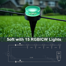 RGBICW Outdoor Pathway Lights Waterproof 100LM Ground Landscape Lighting for Garden/Lawn/Yard