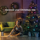Outdoor Clear Bulb String Lights RGBICW Color Changing LED Patio Lights for Backyard/Balcony