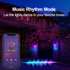 Smart RGBIC Wall Lights Outdoor DIY Lighting for Yard & Garden Decor 2 Pack