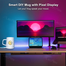 Smart DIY Mug with Pixel Display AI-Enhanced Screen Cup for Customizable Patterns & Animation